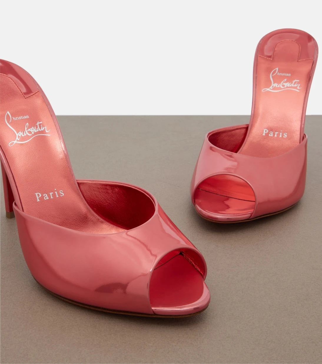 Christian Louboutin - Me Dolly laminated leather mules