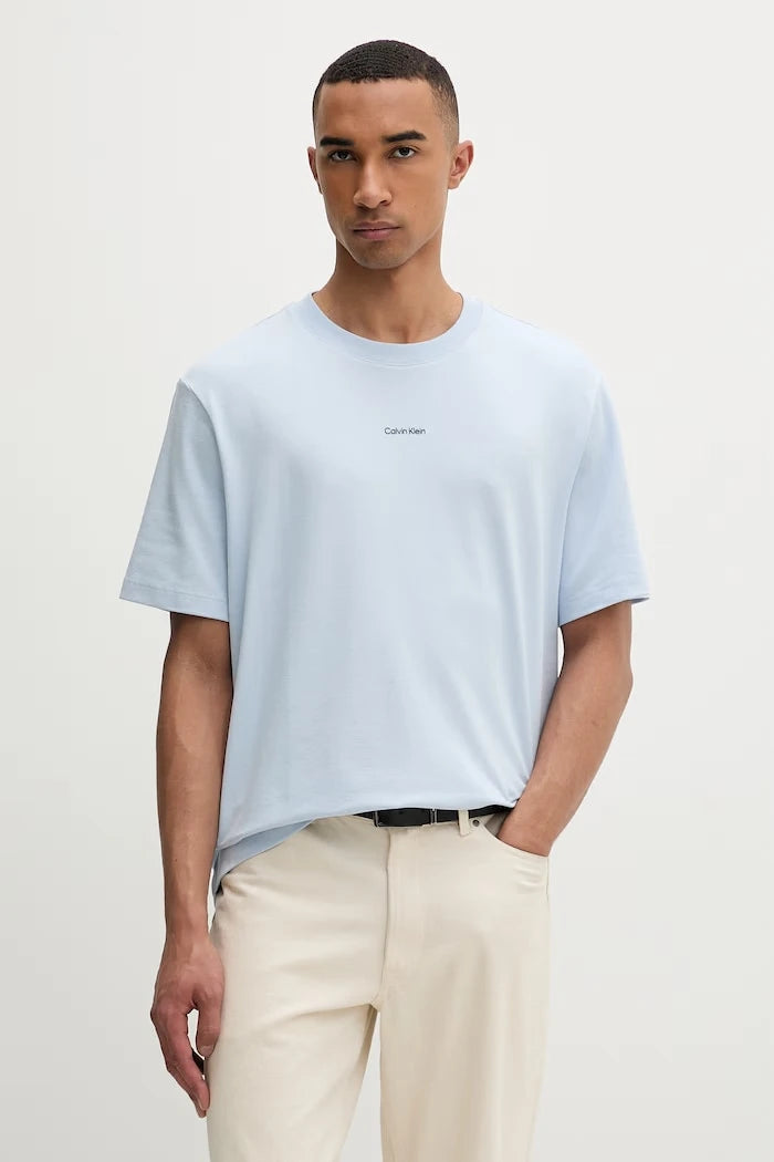 Calvin Klein pamuk ve elastanlı erkek tişörtü