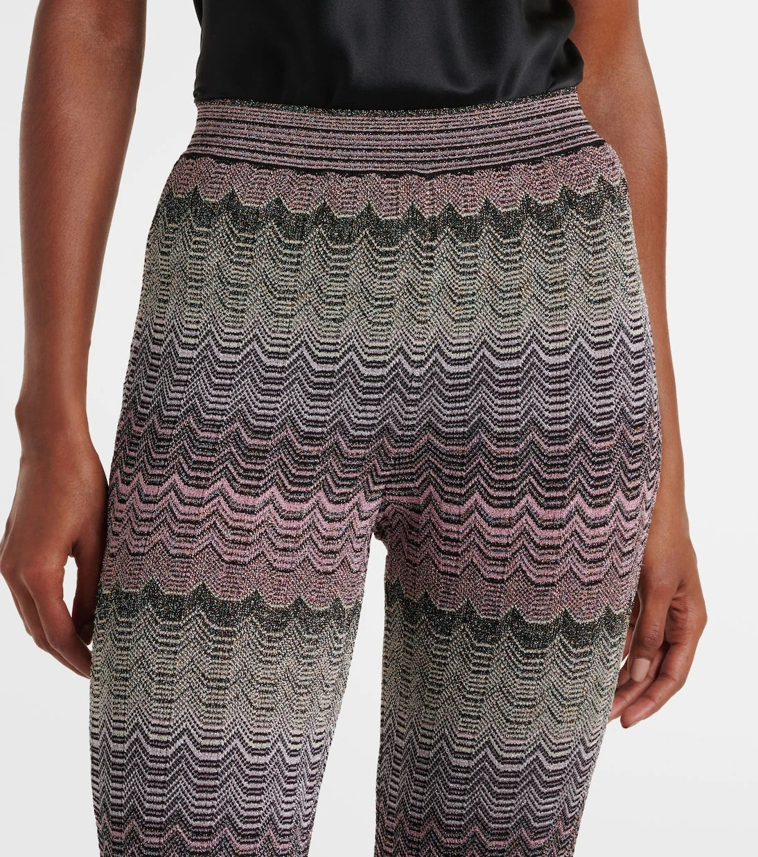 Missoni - Zigzag high-rise flared pants