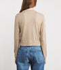 Beige Wool-Cashmere Moni Cropped Cardigan