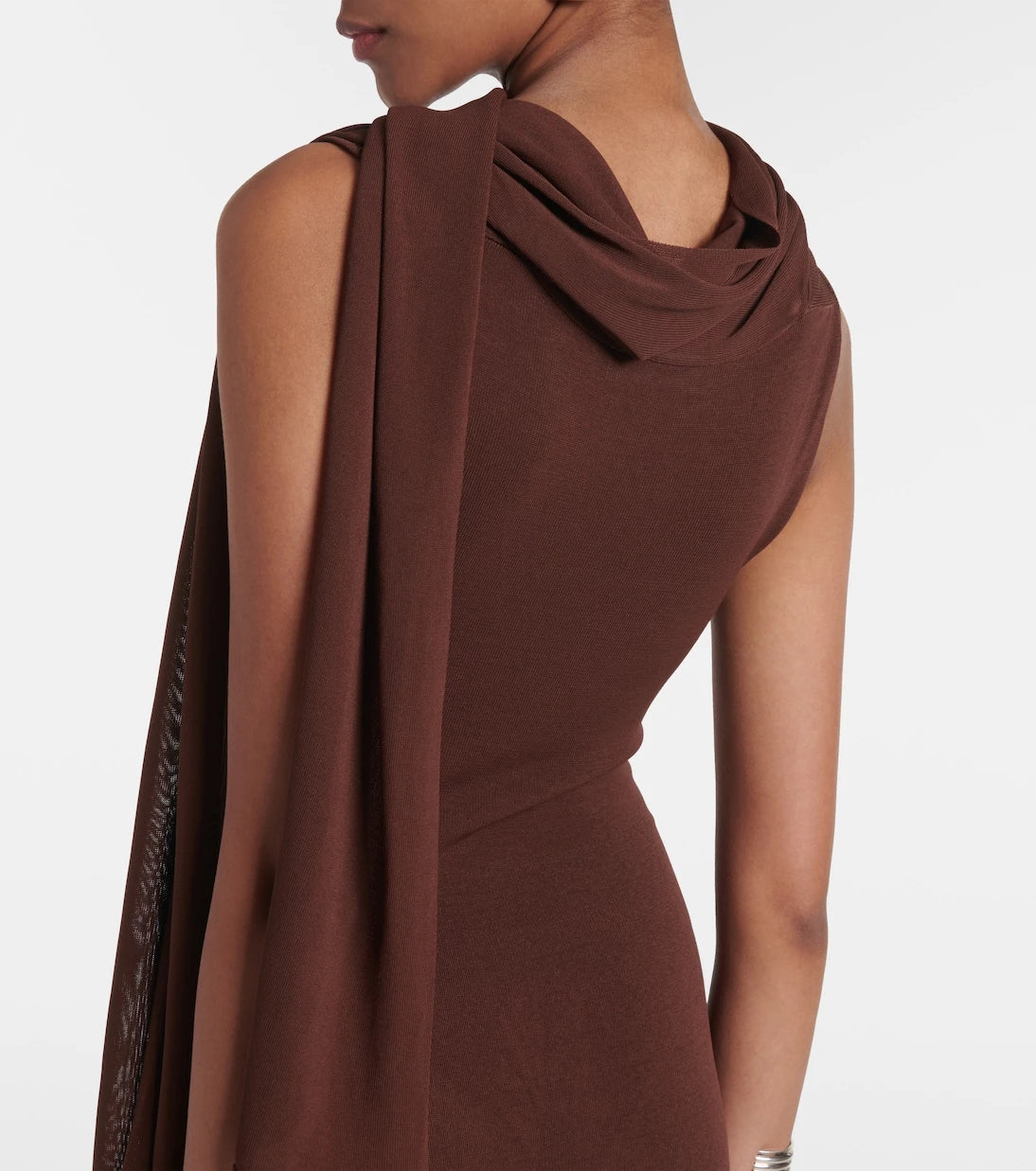 Aya Muse - Scarf-detail draped maxi dress
