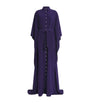 Purple Satin Kaftan Maxi Dress