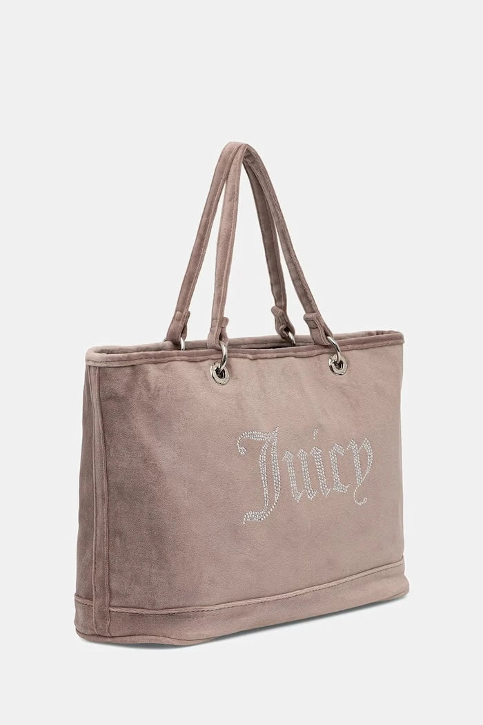 Juicy Couture чанта tote дамска от кадифе Kimberly