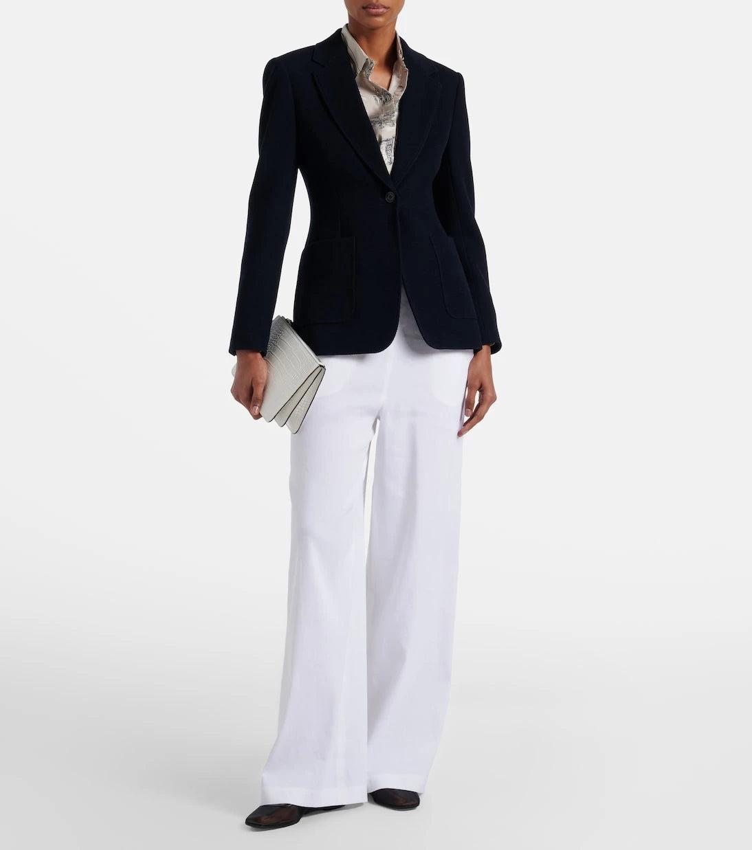 Max Mara - Destino linen-blend wide-leg pants