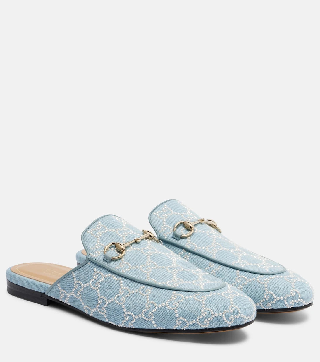 Gucci - Princetown GG embellished mules
