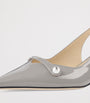 Jimmy Choo Amita 45 Leather Slingback Pumps