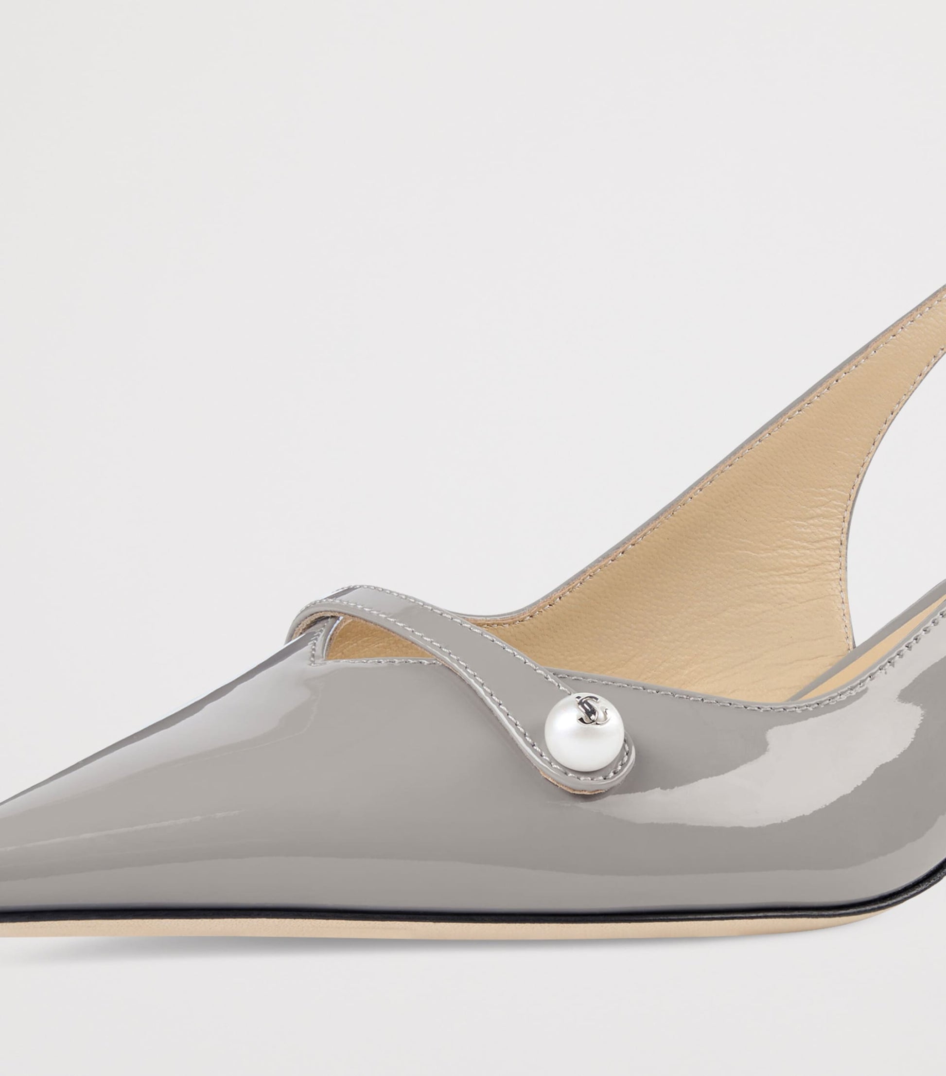 Jimmy Choo Amita 45 Leather Slingback Pumps
