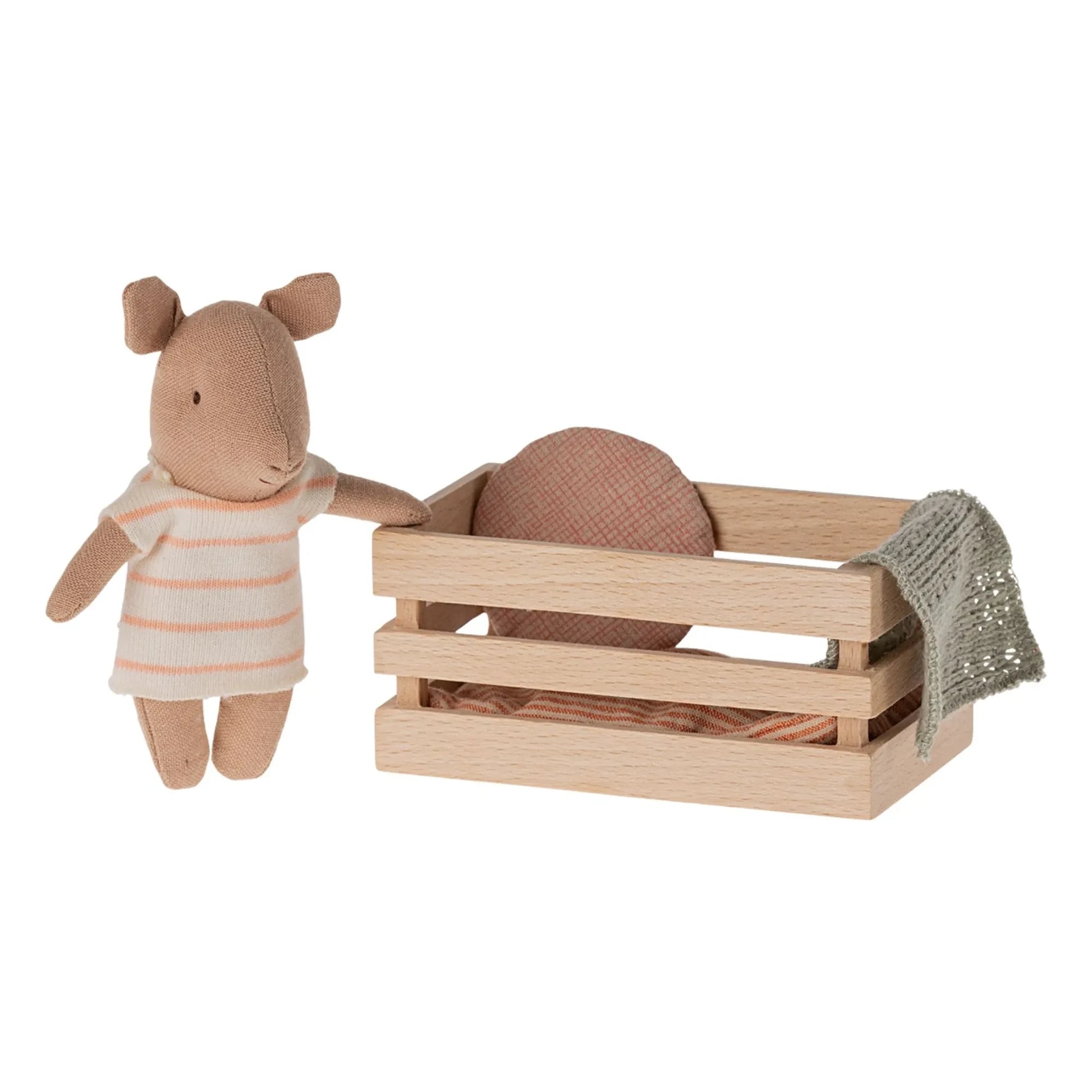 Maileg - Baby pig in its box - Girl