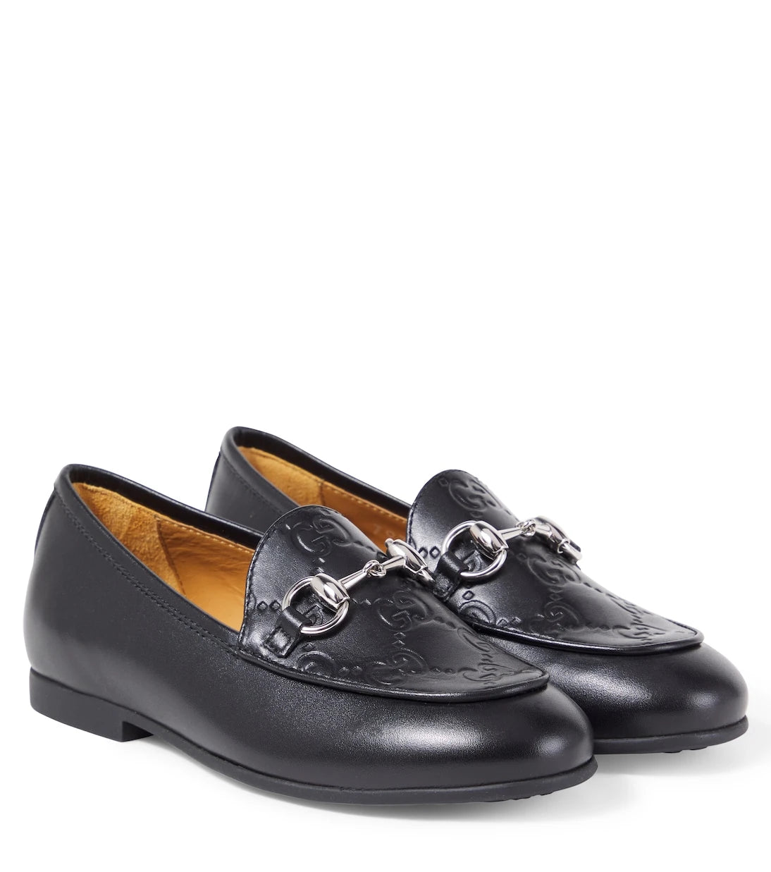 Gucci Kids - GG Horsebit leather loafers