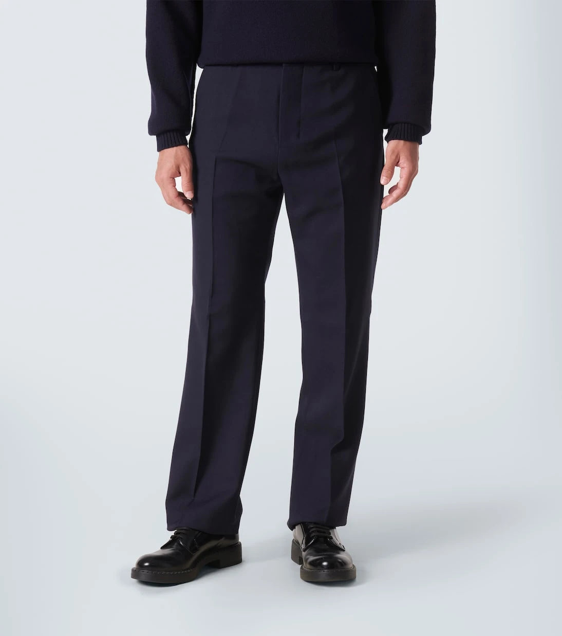 Ami Paris - Pleated virgin wool pants
