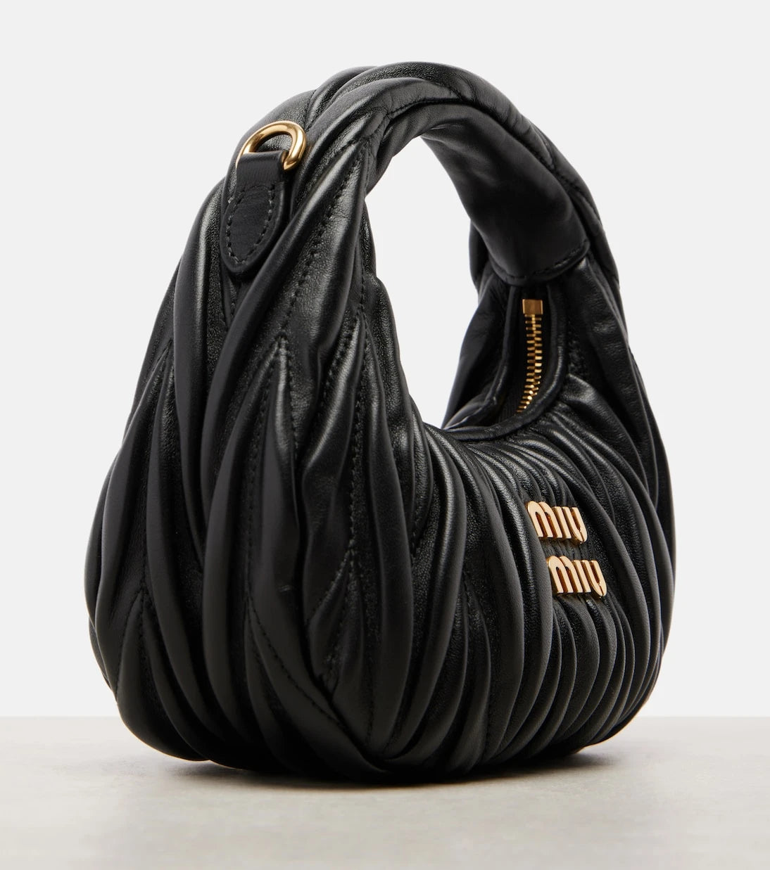 Miu Miu - Wander Mini matelassé leather tote bag