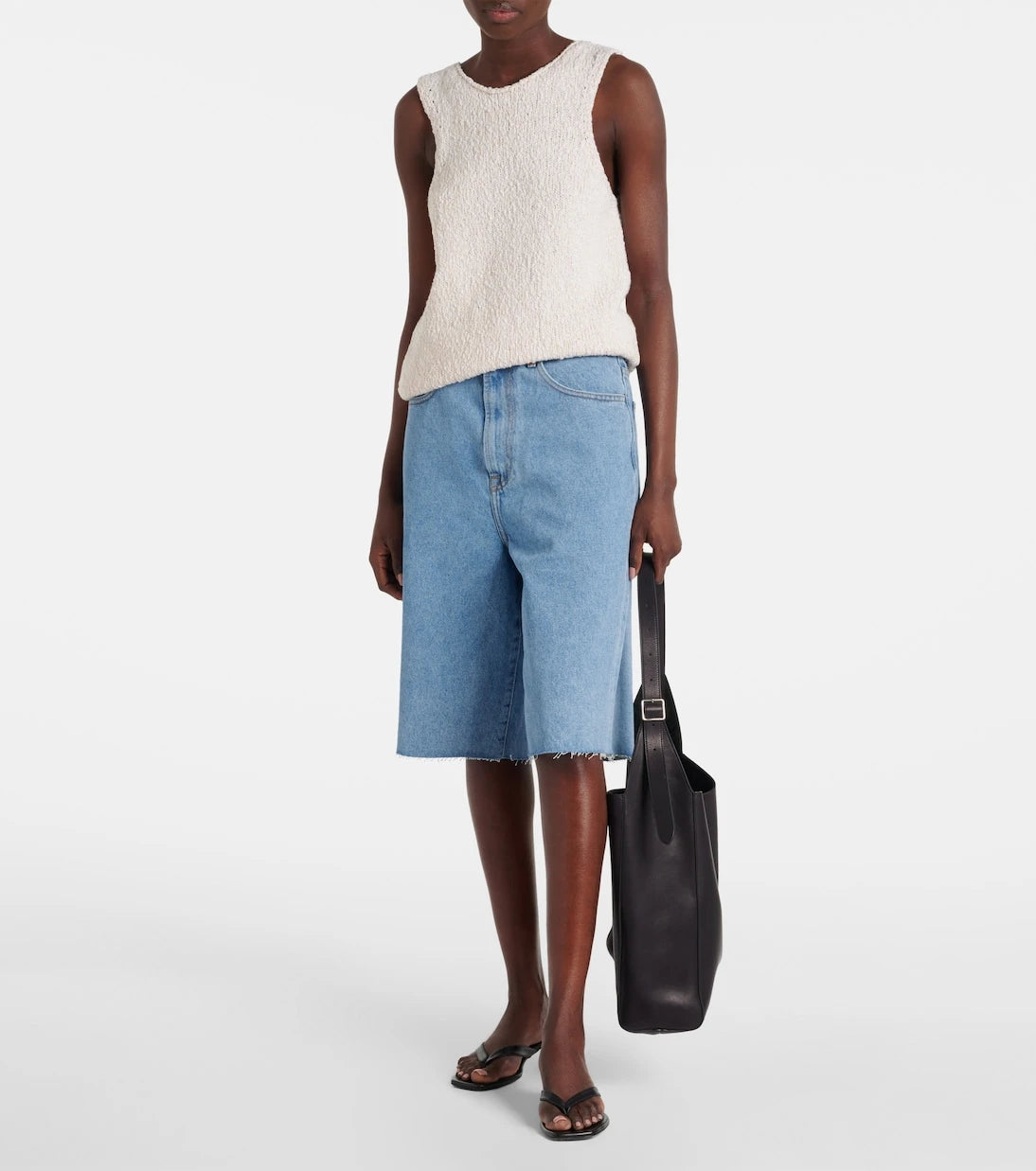 Róhe - Oversized denim shorts