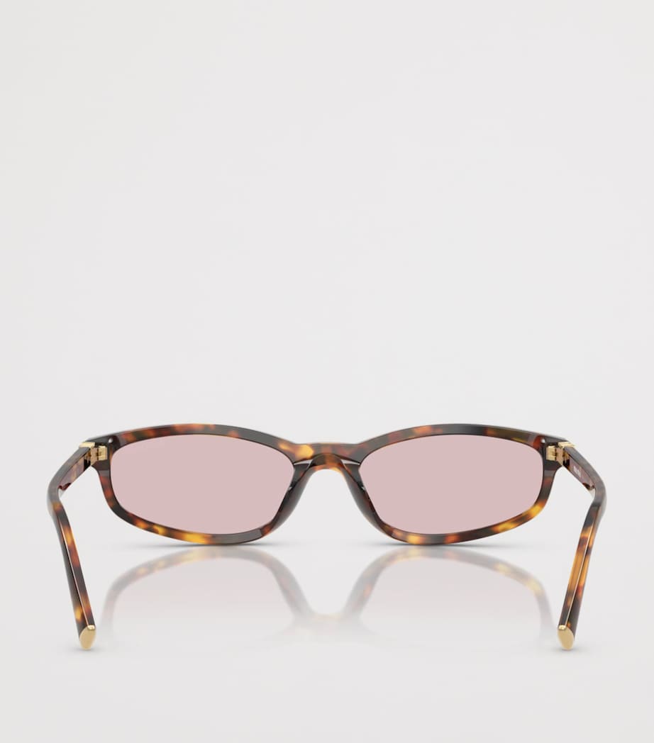 Yellow Tortoiseshell Irregular Sunglasses