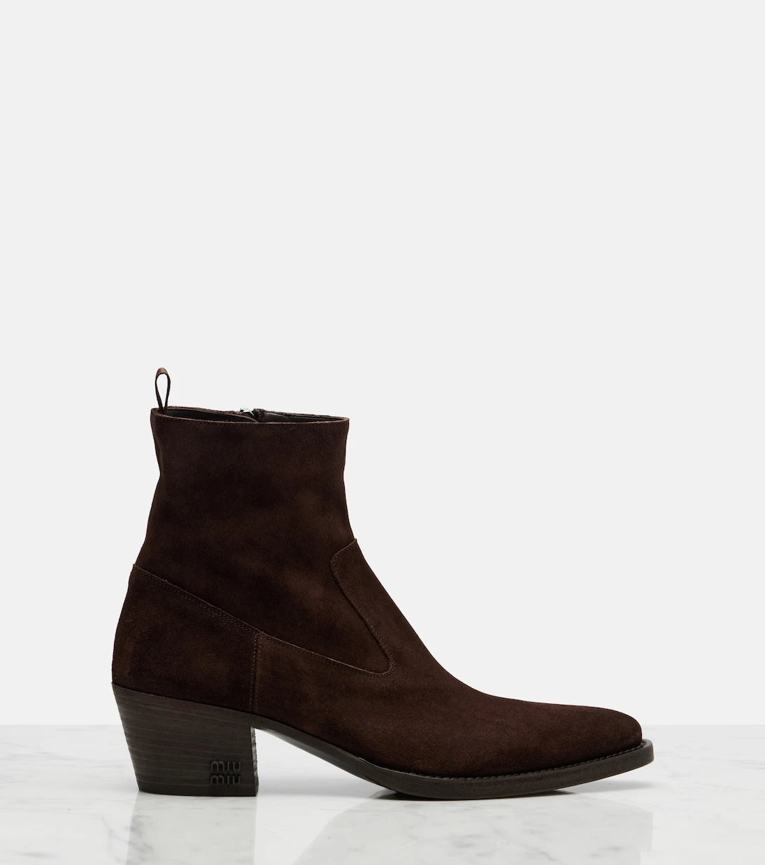 Miu Miu - Suede ankle boots