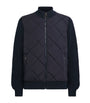 Barbour Navy Knitted Quilted Newland Jacket