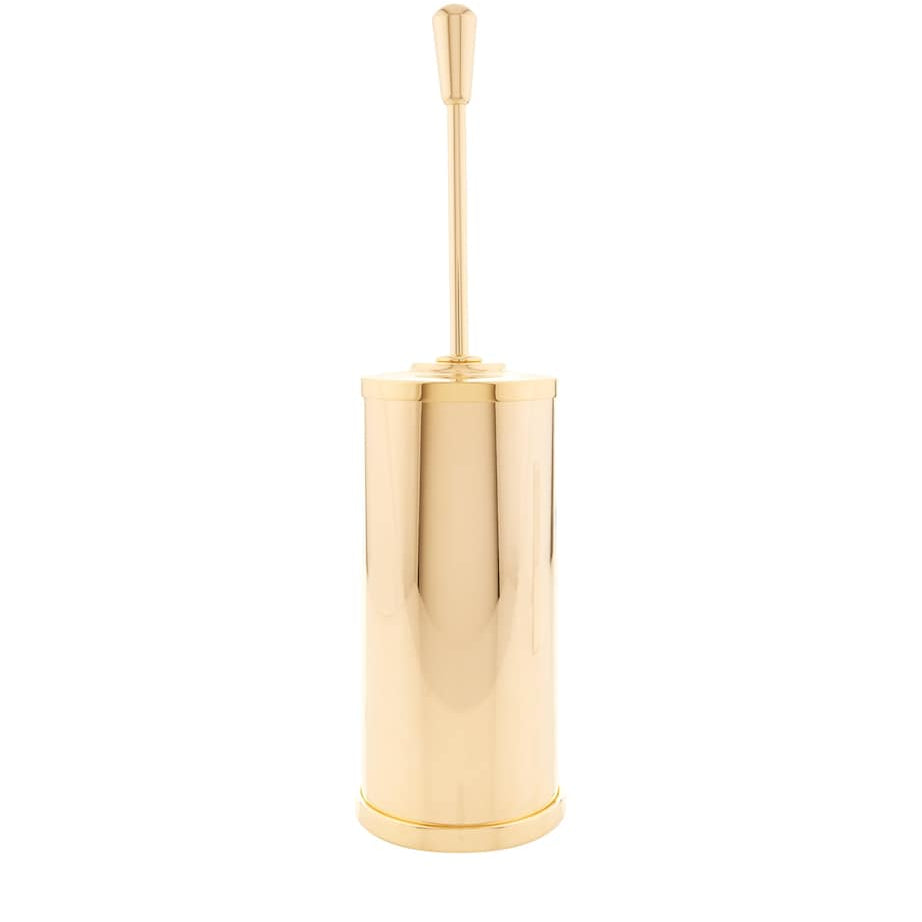 Cylinder Gold-Plated Toilet Brush Holder