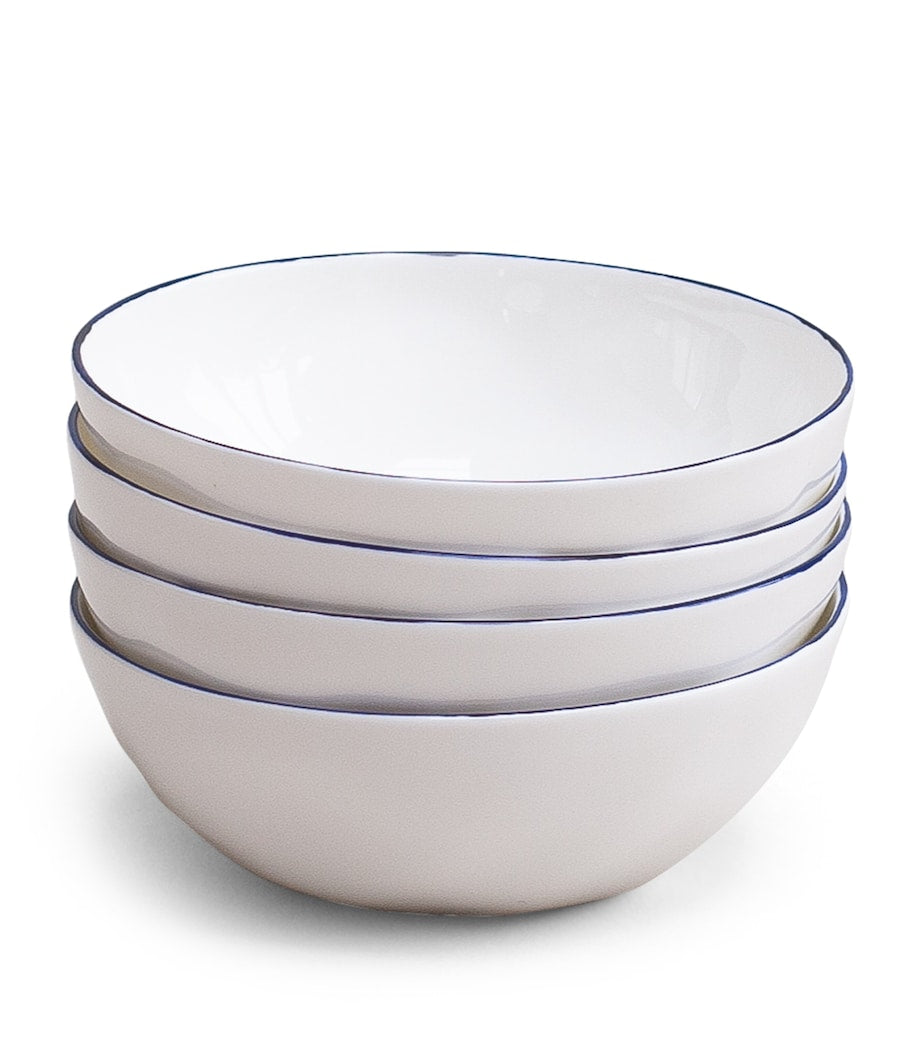 FELDSPAR Set of 4 Cobalt Cereal Bowls (16cm)