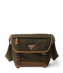 Prada Medium Leather and Re-Nylon Messenger Bag