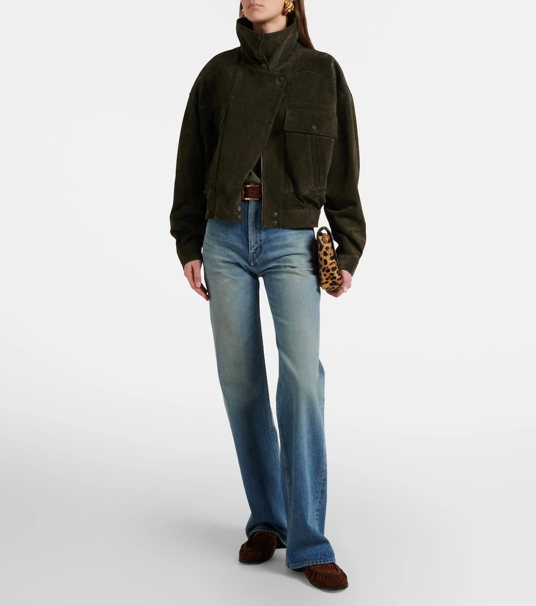 Saint Laurent - Le Loafer suede penny loafers
