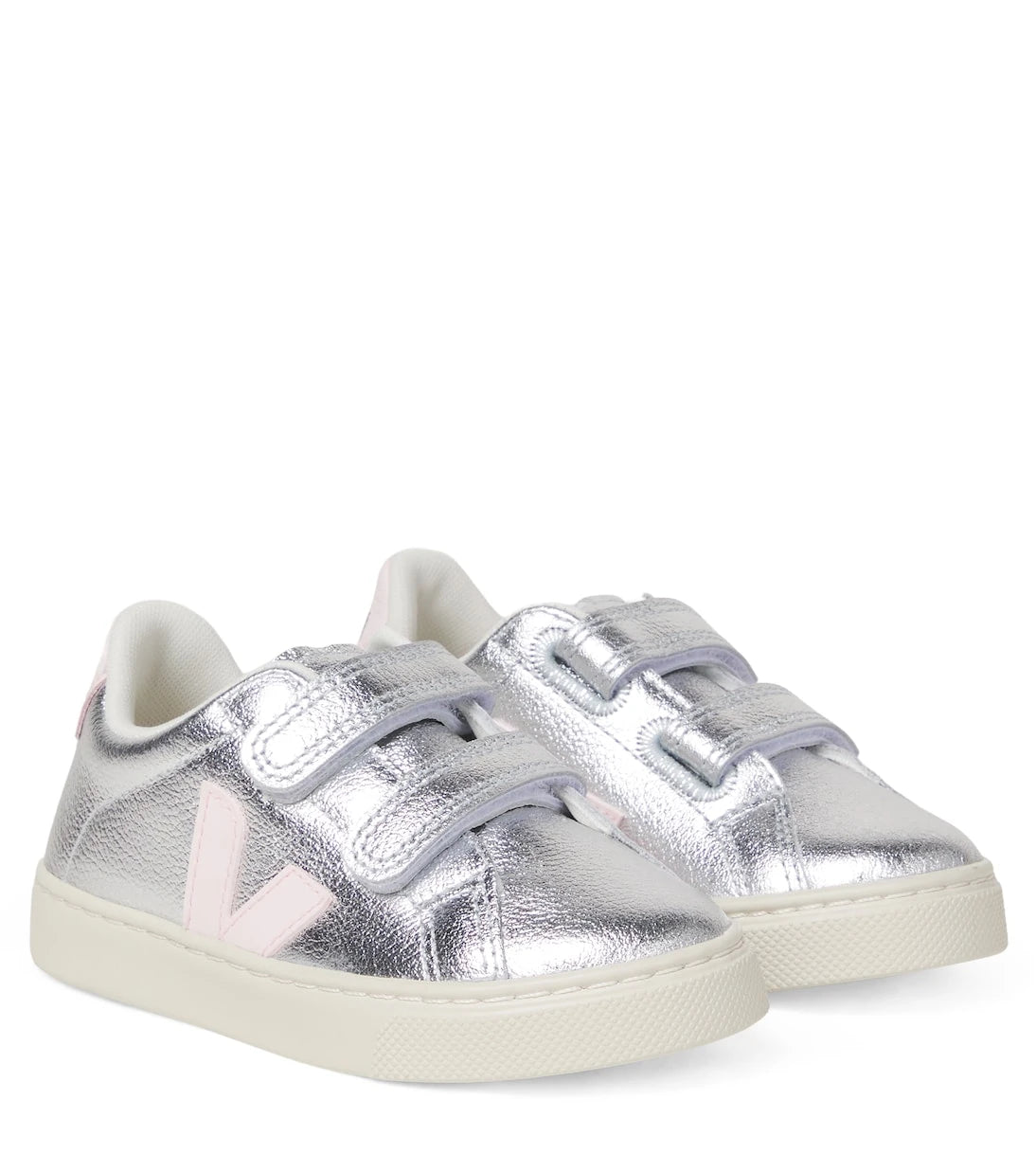 Veja Kids - Esplar metallic leather sneakers