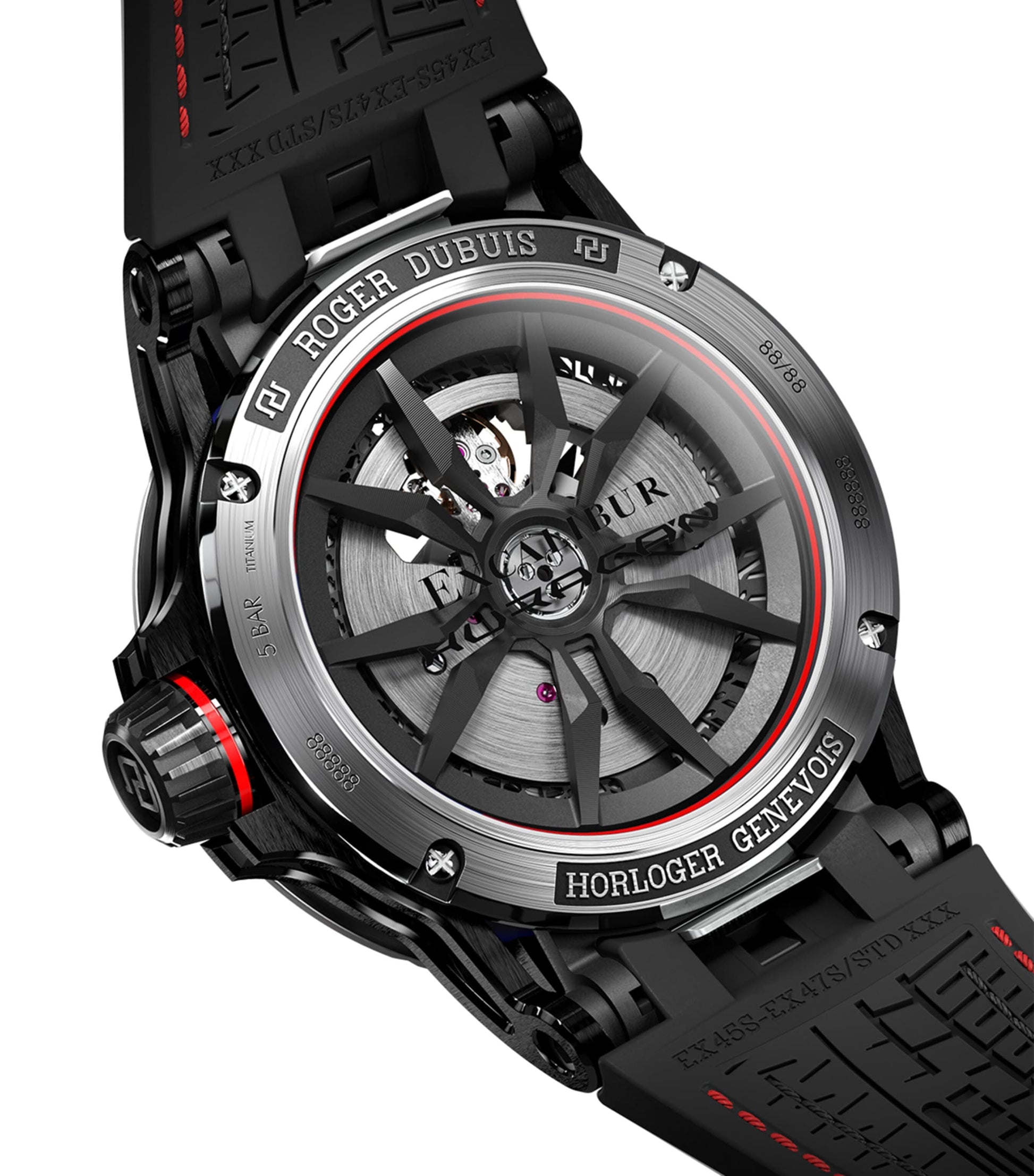 Roger Dubuis MCF and Titanium Excalibur Spider Huracan MB Watch 45mm