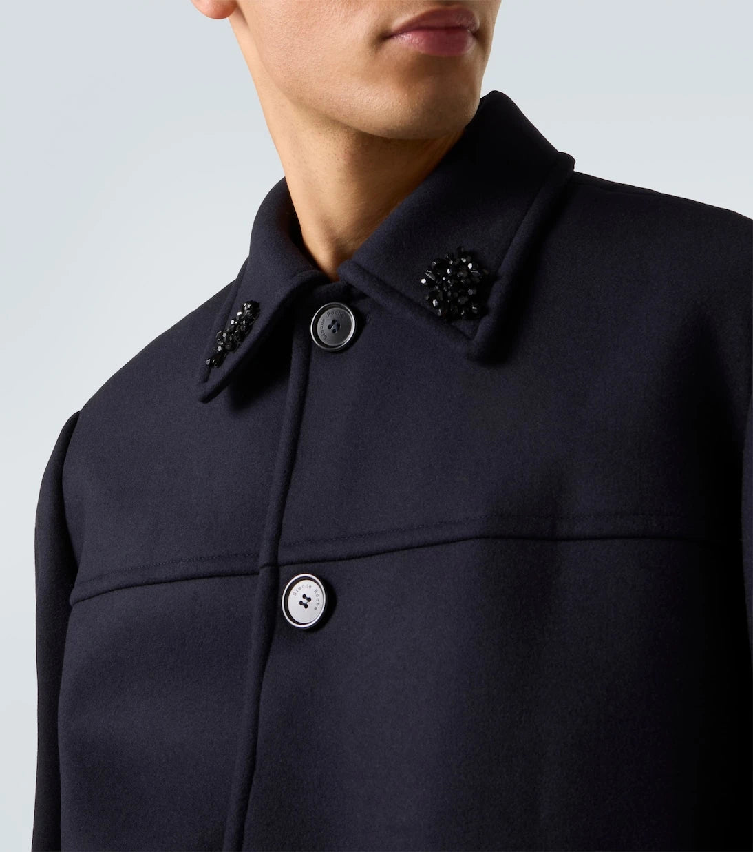 Simone Rocha - Embellished wool-blend jacket