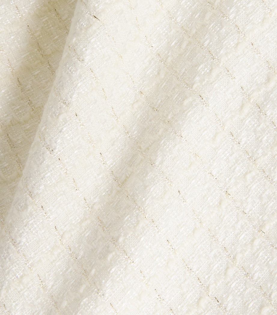 Self-Portrait Ivory Tailored Belted Maxi Dress