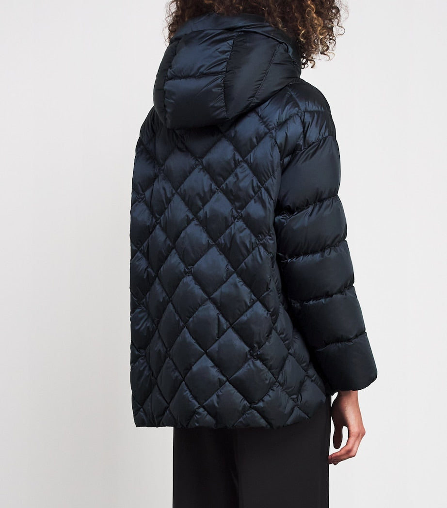 Blue Quilted Jacket