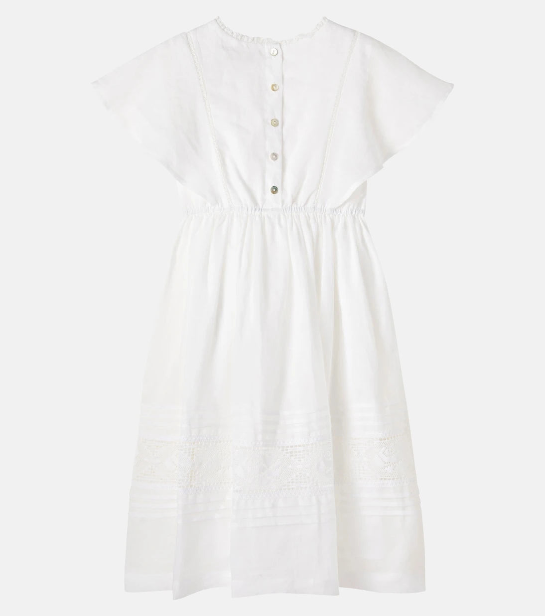 C'era Una Volta - Emilie embroidered ramie dress