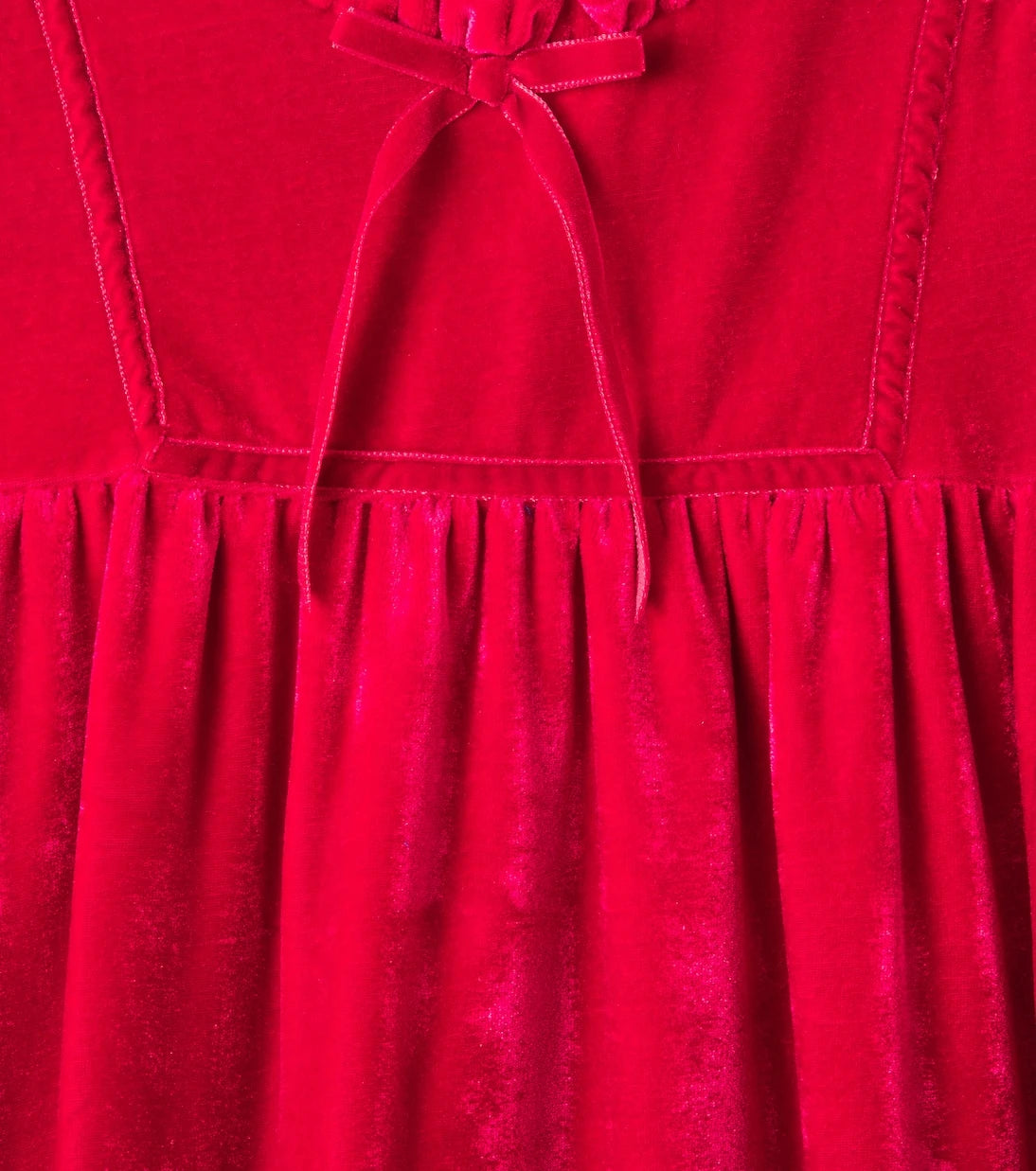 Patachou - Bow-detail gathered dress