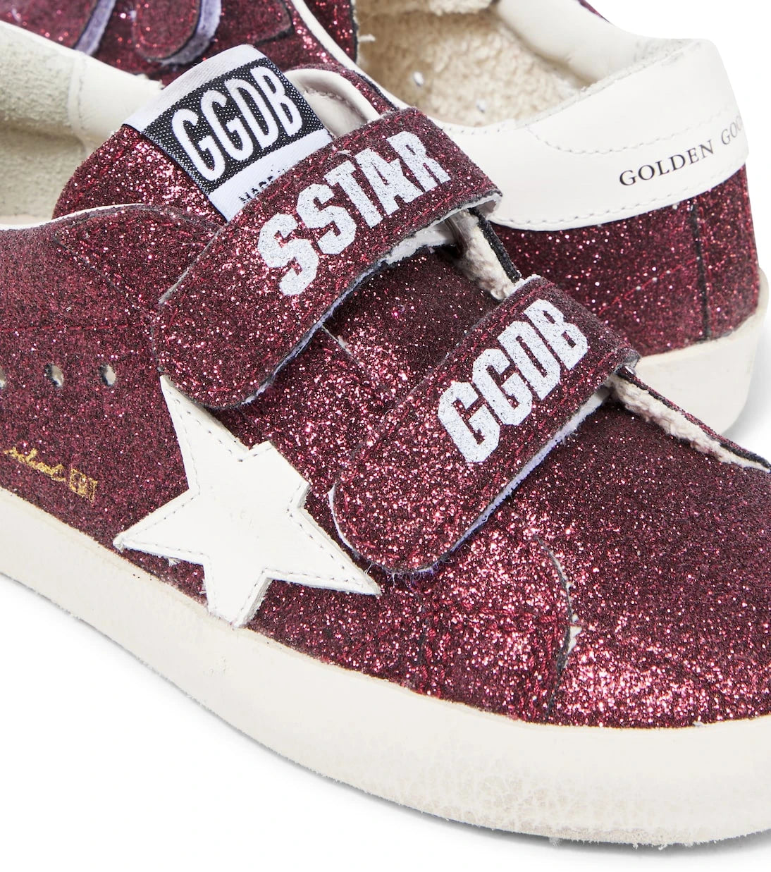 Golden Goose Kids - Old School glitter leather sneakers