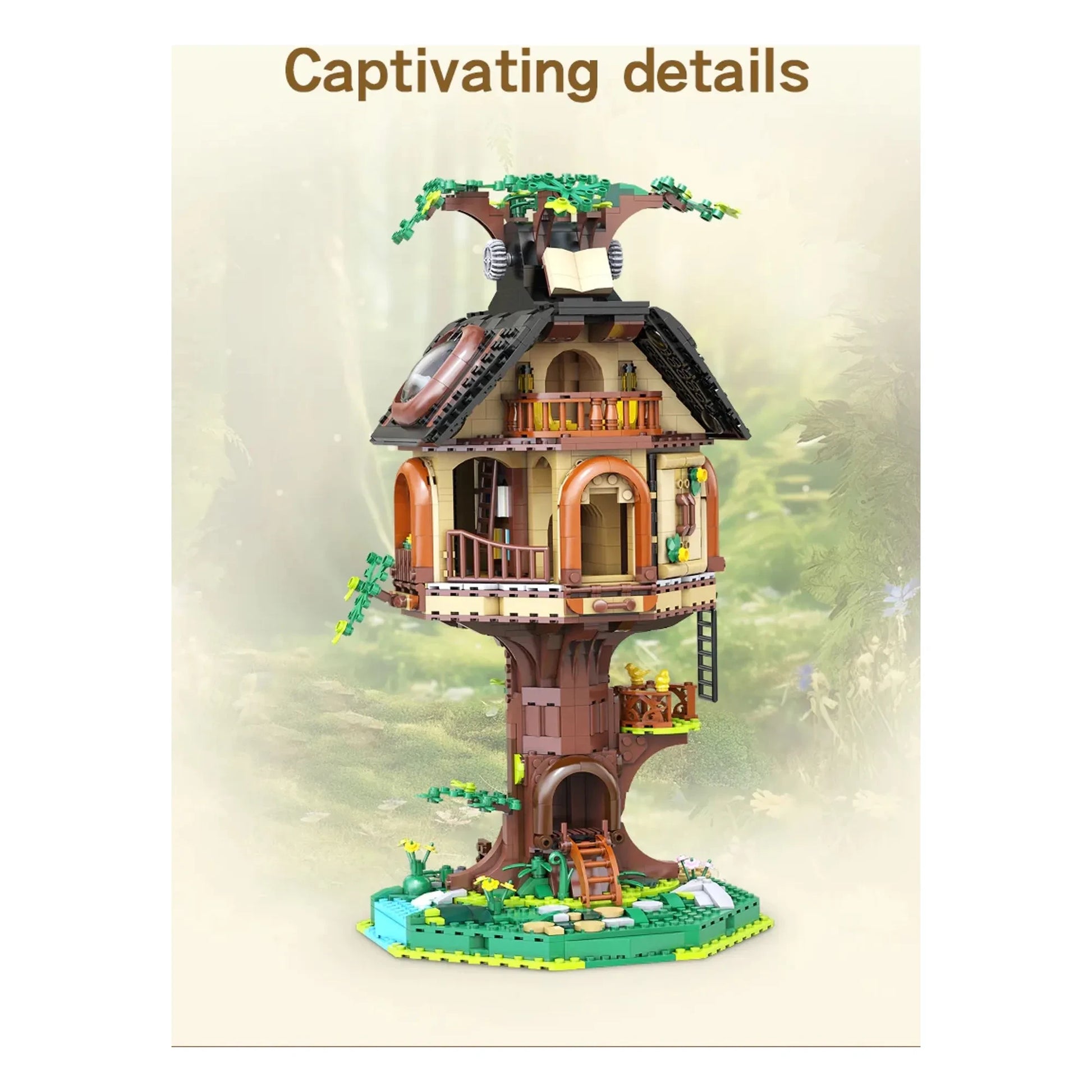 Cada - L'arbre librairie construction kit - 1,808 parts