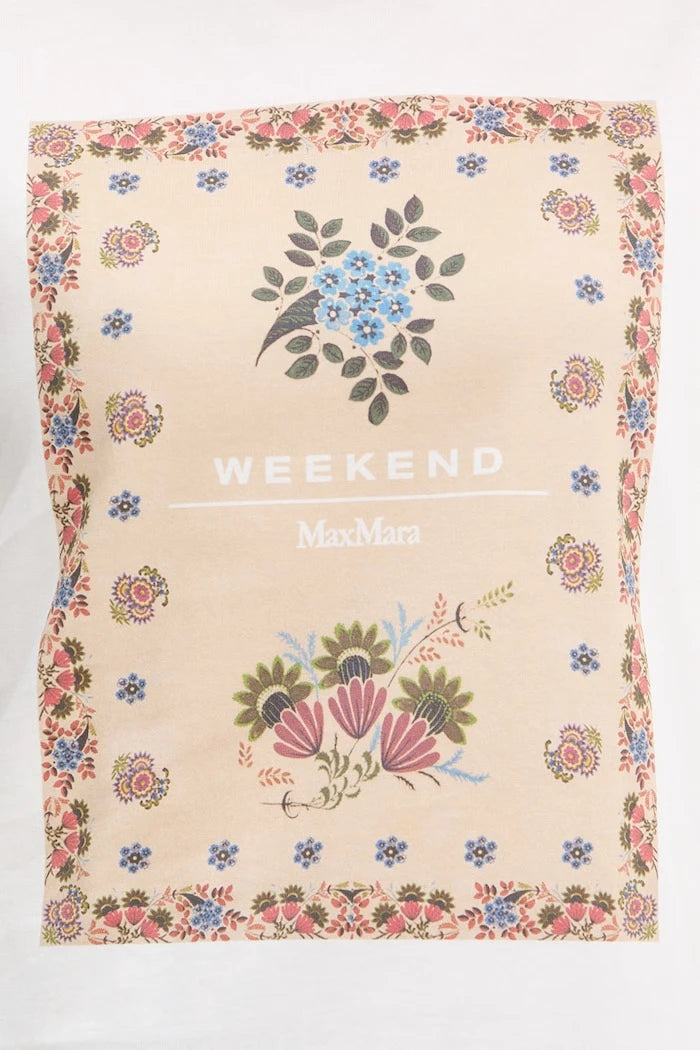 Памучна тениска Weekend Max Mara PANTERA
