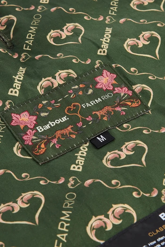 Кучешко палто Barbour x Farm Rio