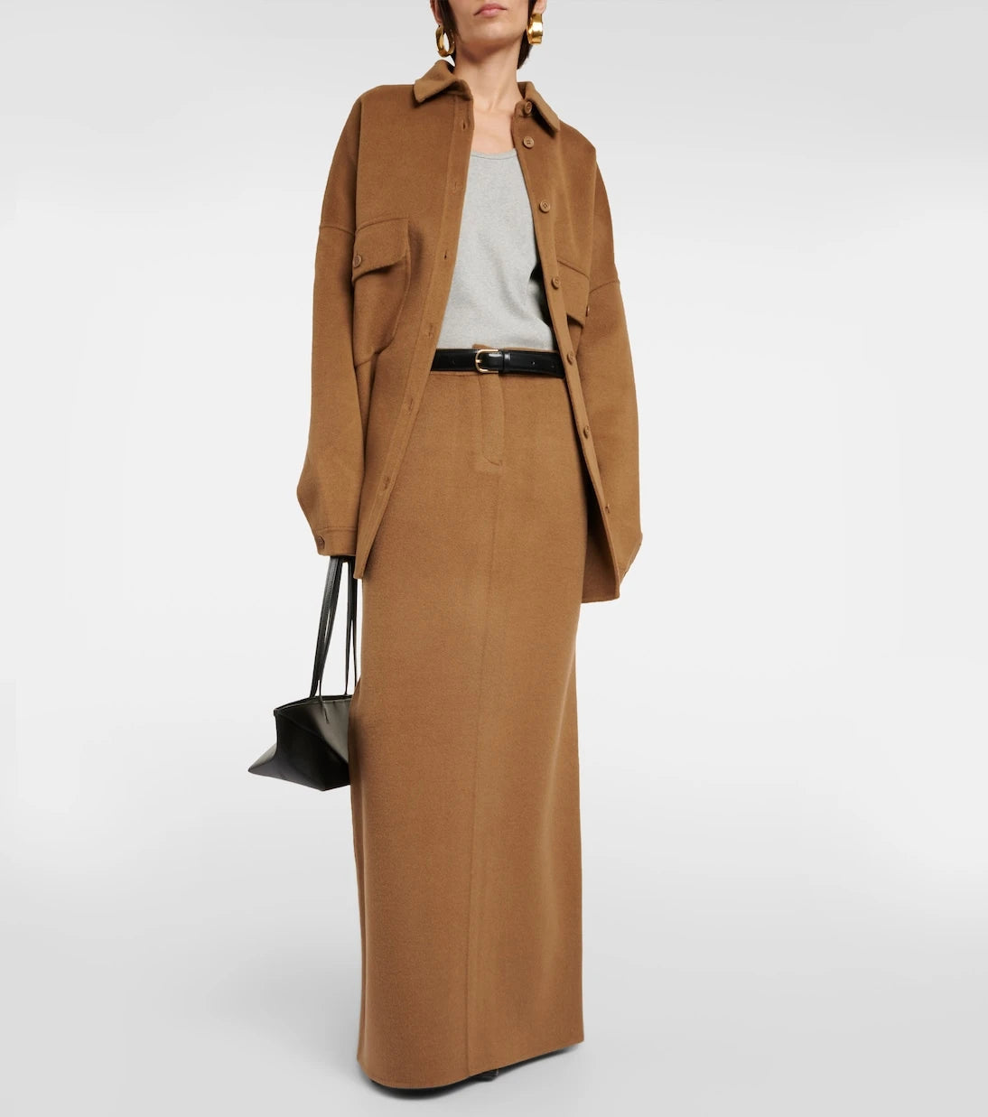 The Frankie Shop - Malvo wool-blend maxi skirt