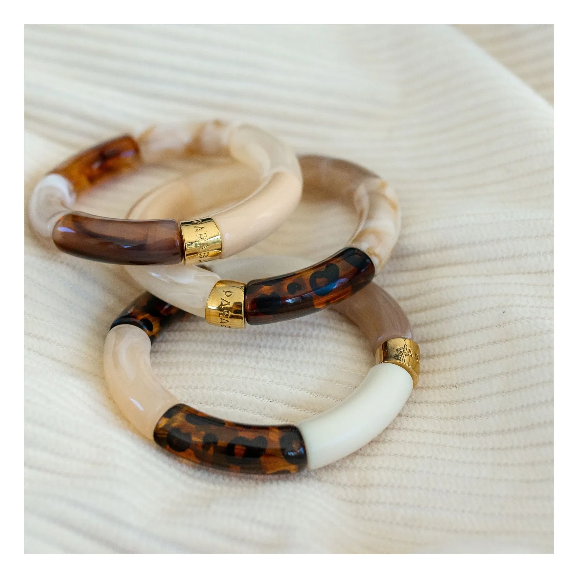 Parabaya - Jaguar 3 bracelet | Beige