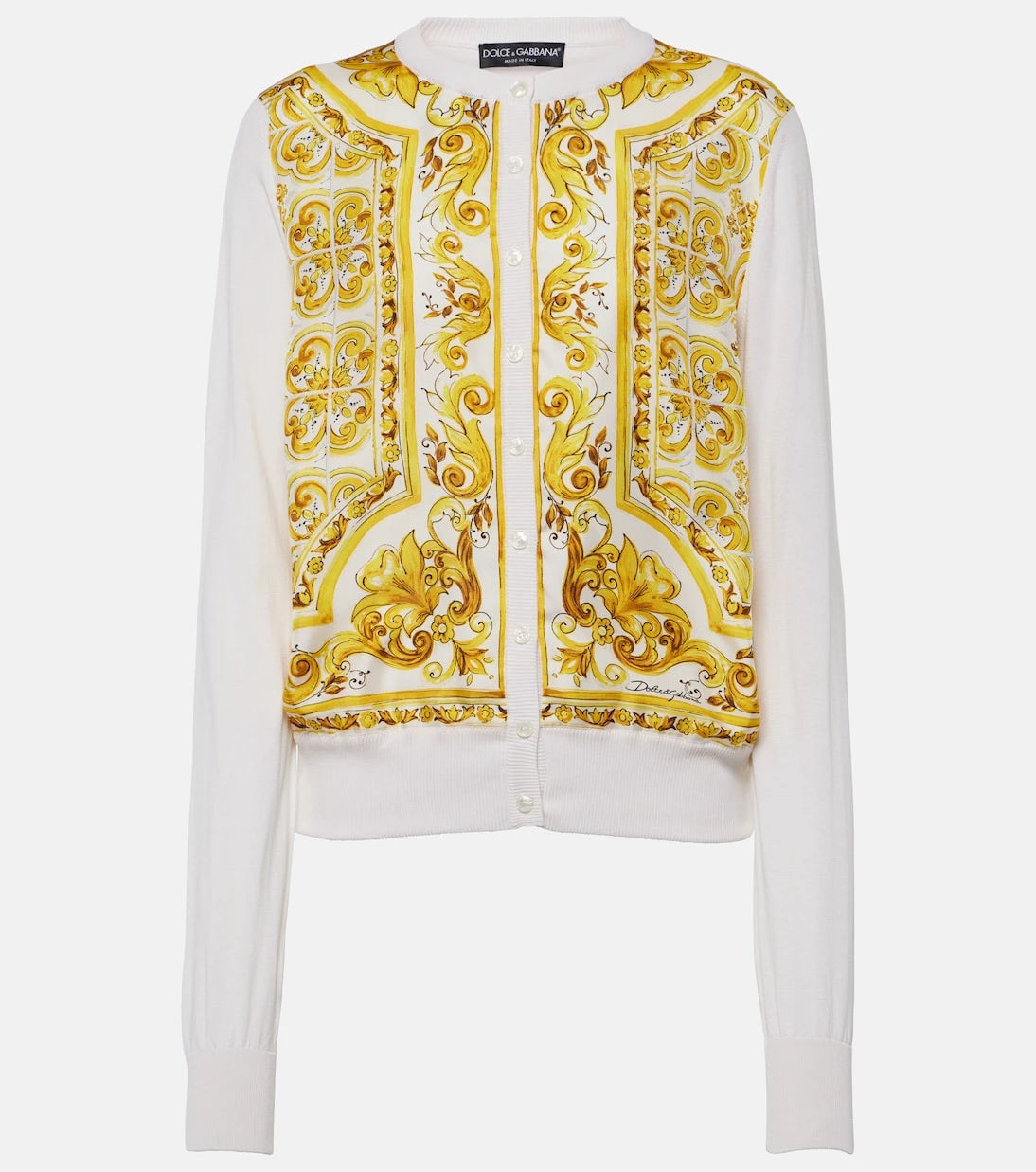 Dolce&Gabbana - Majolica silk twill cardigan