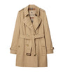 Burberry Beige Gabardine Short Chelsea Heritage Trench Coat