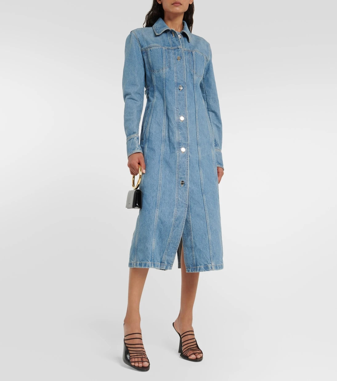 Ferragamo - Cotton denim shirt dress