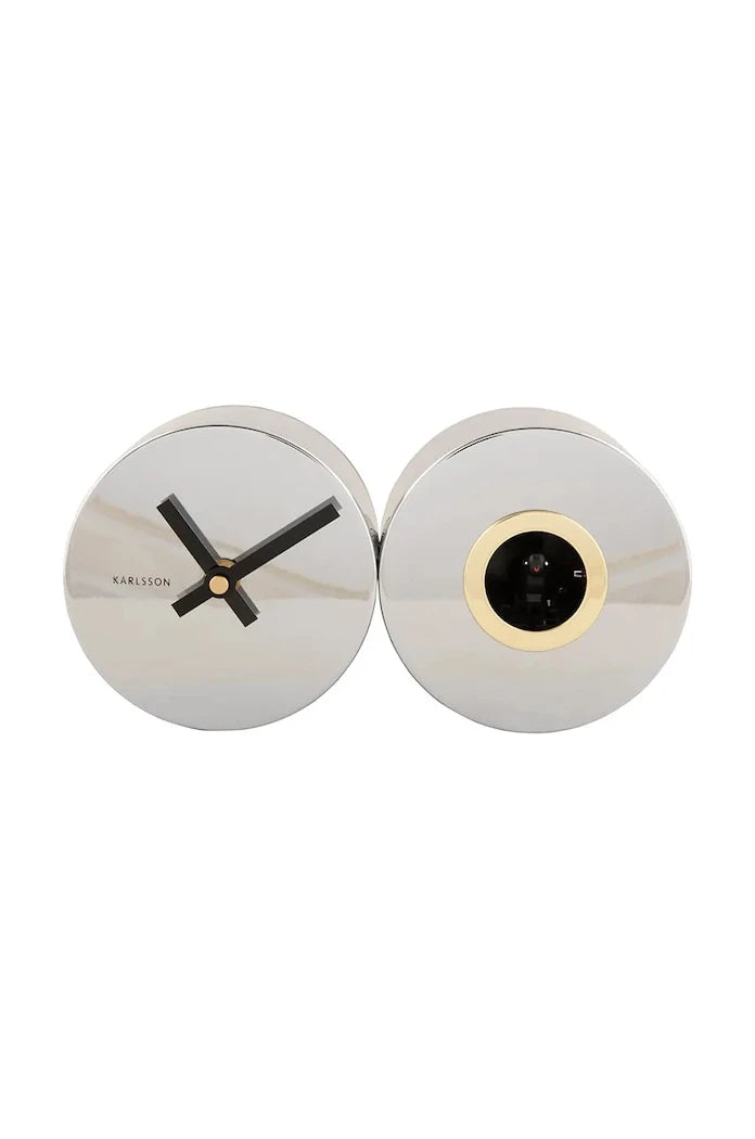 Часовник с кукувичка Karlsson Duo Cuckoo Plated
