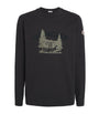Moncler Organic Cotton Logo Long-Sleeve T-Shirt