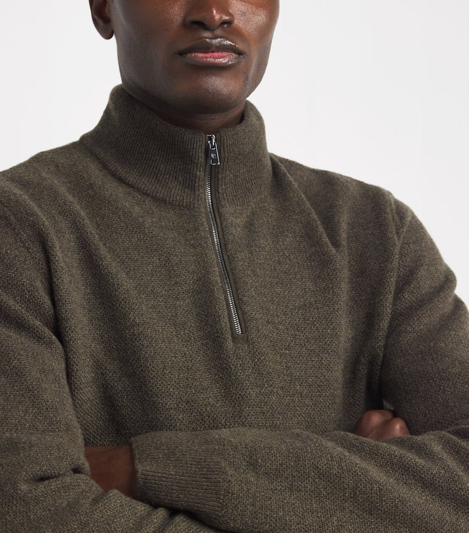 Cashmere Quarter-Zip Sweater