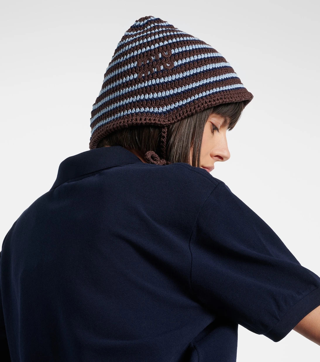 Miu Miu - Striped knitted cotton hat