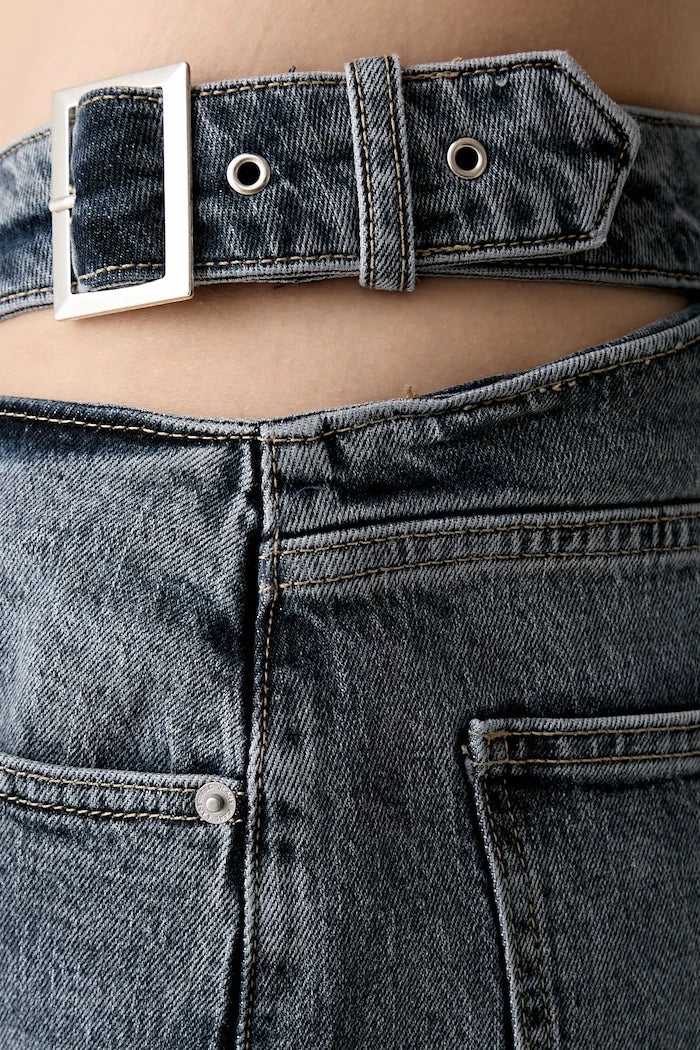 Karl Lagerfeld Jeans kadın wide leg kot pantolon