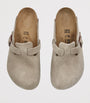 Birkenstock Brown Suede Boston Clogs