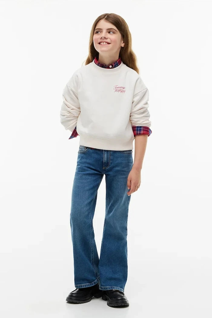 Pamuklu çocuk sweatshirt