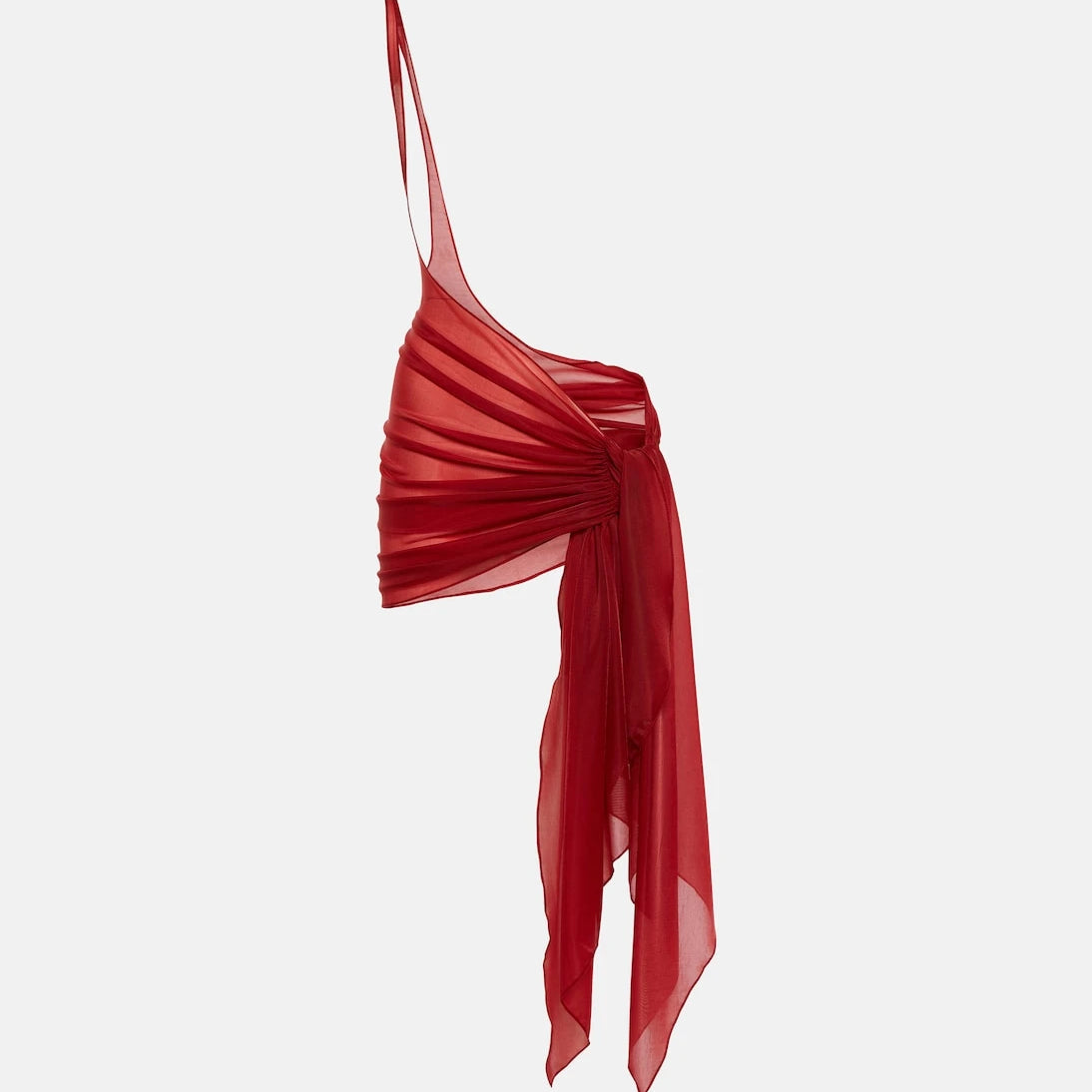 Mugler - غطاء شاطئ جيرسي بكتف واحد