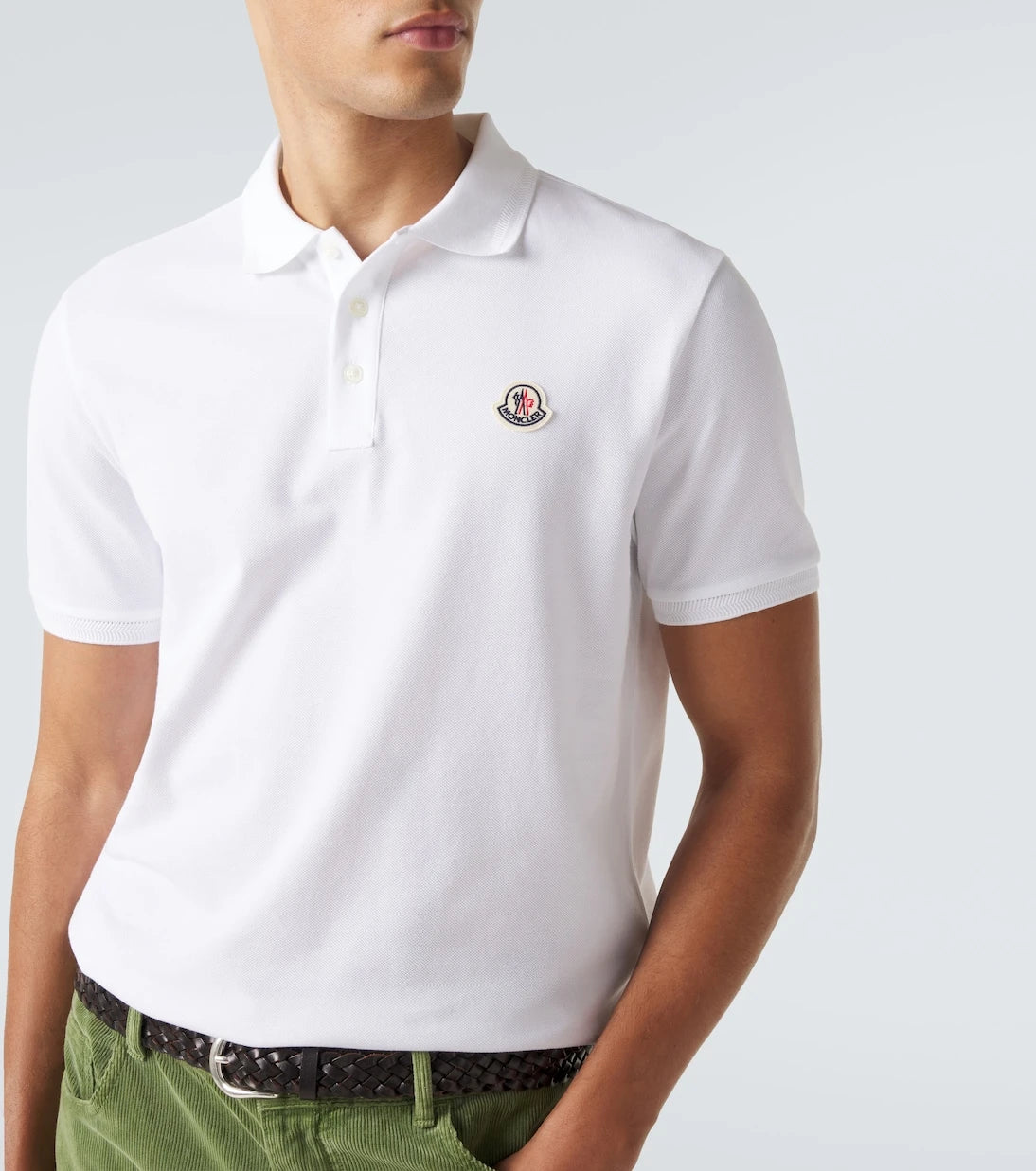 Moncler - Cotton piqué polo shirt