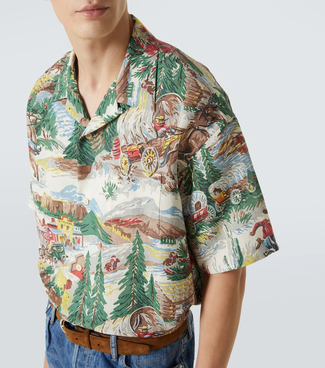 Visvim - Crosby printed silk-blend bowling shirt