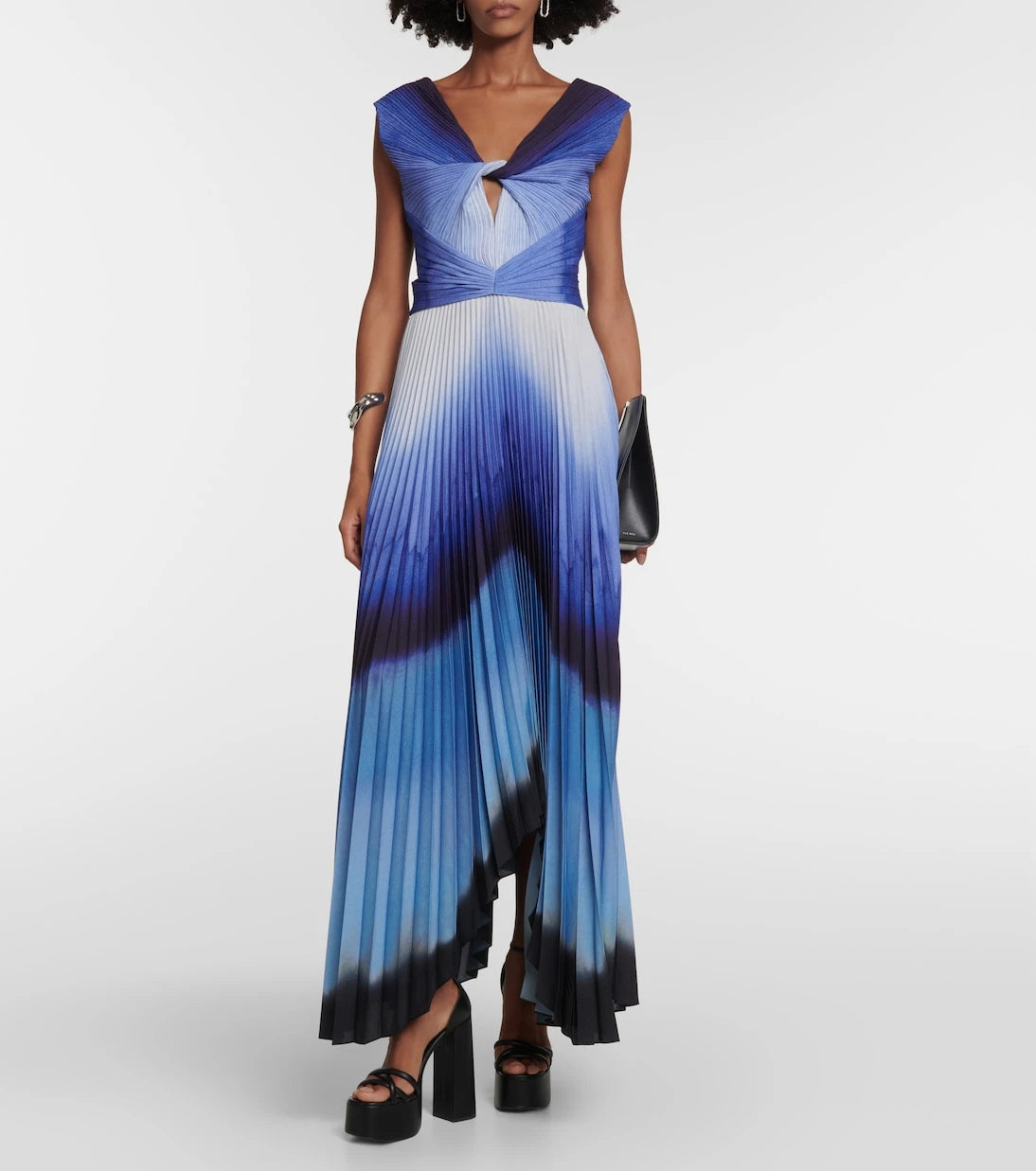 Altuzarra - Printed pleated maxi dress